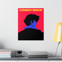 Load image into Gallery viewer, Cowboy Bebop Poster, Spike Spiegel Poster, Anime, Faye, aesthetic decor, cartoon portrait, Manga, Anime Wall Decor, Anime aesthetic poster
