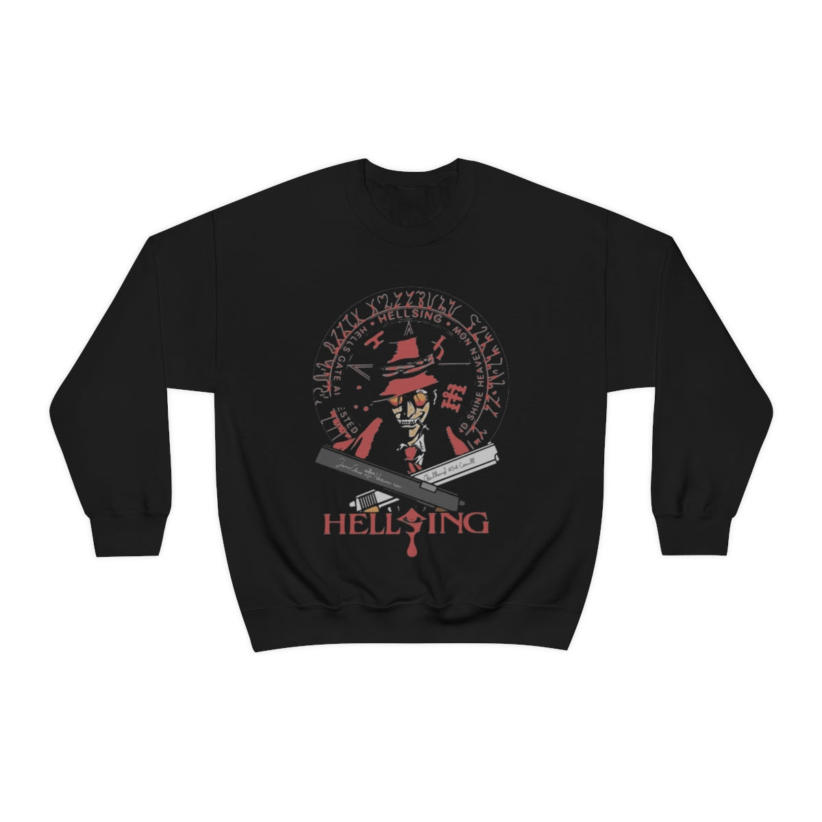 Unisex Hellsing Sweatshirt, Anime Shirt, Vampire Ultimate tshirt, Alucard Hellsing Hoodie, Hellsing shirt, Pentagram, Anime Aesthetic