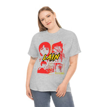 Load image into Gallery viewer, Unisex Serial Experiments Lain tshirt, Science Fiction Anime Shirt, Anime Gift, Cyberpunk, Lain, Vaporwave, Aesthetic T-Shirt, Grunge, Retro
