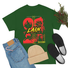 Load image into Gallery viewer, Unisex Serial Experiments Lain tshirt, Science Fiction Anime Shirt, Anime Gift, Cyberpunk, Lain, Vaporwave, Aesthetic T-Shirt, Grunge, Retro
