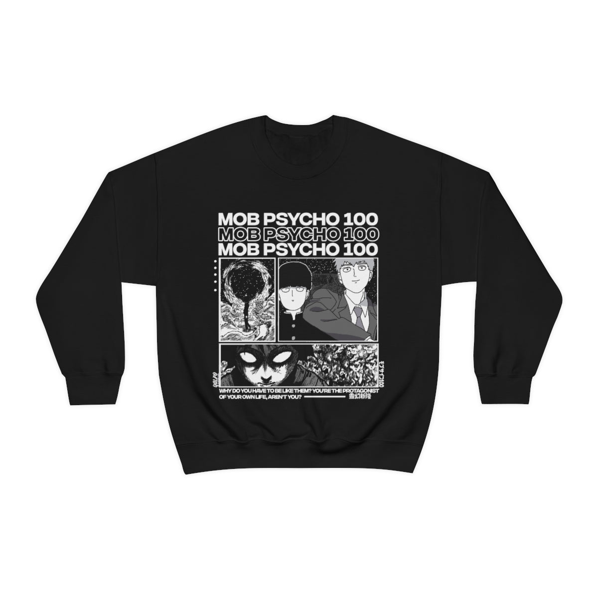 Mob Psycho 100 Sweatshirt, Shigeo Kageyama, Anime shirt, Mob Sweatshirt, Mob Psycho Hoodie, Aesthetic, Reigen,Japanese, Unisex