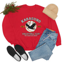 Load image into Gallery viewer, Karasuno Volleyball Club Sweatshirt, Haikyuu anime shirt, anime clothing, karasuno aesthetic, haikyuu hoodie, Unisex
