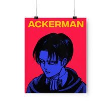 Load image into Gallery viewer, Levi Ackerman Poster, Levi Poster, Anime, Eren, aesthetic clothing, Anime Wall Decor, Anime aesthetic poster, Attack On Titan
